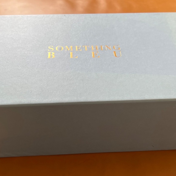 Something Bleu Crimson Ivory Satin Pumps - Picture 10 of 11